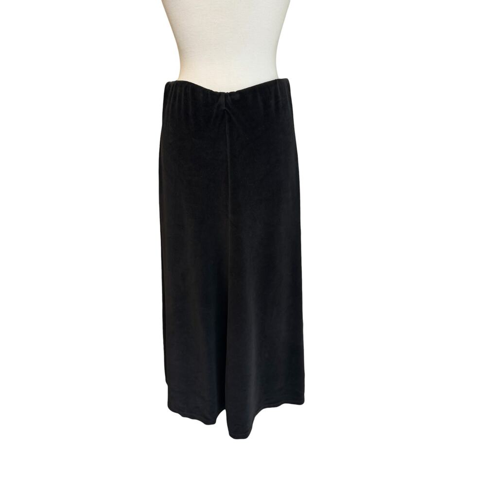 Vintage Y2K Velvet Maxi Pull On Skirt Size Large Womens TONY & CO A-line Modest